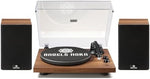 Turntable with Speakers, Hi-Fi System Bluetooth Vinyl Record Player with Stereo Bookshelf Speakers, Built-in Phono Preamp, Belt-Drive 2-Speed, Adjustable Counterweight, AT-3600L Cartridge
