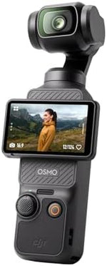 DJI Osmo Pocket 3، كاميرا تسجيل فيديو مع 1 بوصة CMOS وفيديو 4K/120 إطارًا في الثانية، تثبيت ثلاثي المحاور، تركيز سريع، تتبع الوجه/الأشياء، شاشة لمس قابلة للدوران 2 بوصة، كاميرا فيديو صغيرة للتصوير الفوتوغرافي، يوتيوب