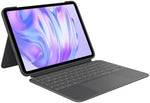 Logitech Combo Touch iPad Pro 11-inch (M4)(2024) Keyboard Case - Detachable backlit keyboard with kickstand, comfortable typing, multi-use mode, QWERTY UK English Layout - Graphite