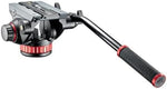 Manfrotto MVH502AH Video Head with Flat Base and Fixed Lever, Video Head for Compact Video Cameras and DSLR Cameras, for Filming, Videography, Content Creation, Vlogging, Live Streaming, Black