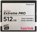 SanDisk 512GB Extreme PRO CFast 2.0 Memory Card - Silver
