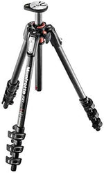 مانفروتو MT190CXPRO4 حامل ثلاثي من ألياف الكربون، 4 أقسام، للكاميرات بدون مرآة وكاميرات DSLR، أسود/أنثراسيت