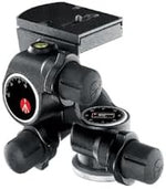 Manfrotto 410 Junior Geared Head with Release Plate and Micrometric Knobs, Aluminium Body, for DSLR, Compact System Camera, Mirrorless, Black