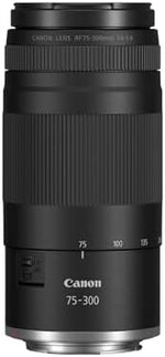 Canon RF 75-300mm F4-5.6 Lens | Lightweight Telephoto Zoom Lens for Wildlife & Sport Photography | With Auto Focus Motor & Super Spectra Coating | Canon EOS R System Camera Compatible