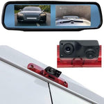 Dolphin Automotive Dual Rear & Reversing Brake Light Camera For Peugeot Boxer 2006 Onwards (Camera & 4.3" Dual Mirror Monitor)