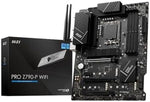 MSI PRO Z790-P WIFI Motherboard ATX - Supports Intel Core 12/13th Gen Processors, LGA 1700, DDR5 Boost (7000+MHz/OC), 1 x PCIe 5.0 x16, 1 x PCIe 4.0 x16, 4 x M.2 Gen4, 2.5Gbps LAN, Wi-Fi 6E