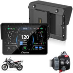 CARPURIDE W502BS Pro for BMW Motorcycle CarPlay & Android Auto Dual Bluetooth, 5" Waterproof GPS Navigation Screen, Data Reading, Native Wonder, TPMS, Light Sensor, Music Sharing, Intercom, 16-Pin