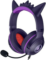 Razer Kraken Kitty V2 - Gengar Pokémon Edition - USB Headset - Gengar Spikes - Stream Reactive Lighting - HyperClear Cardioid Mic - TriForce 40mm Drivers - 7.1 Surround Sound | Violet