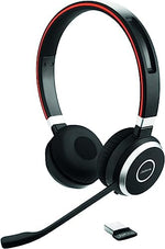 Jabra Evolve 65 SE Wireless Stereo Headphones - Bluetooth, Noise-Canceling Microphone, Long Battery Life, Dual Connectivity, MS Teams Certified, Supports Other Platforms - Black