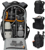 Lowepro ProTactic BP 350 AW III Camera Backpack, 4-point Access, Professional Camera Bag, DSLR/Drones/Mirrorless, Up to 14" Laptop, Rain Cover, for Photographer,Videographer, Volume 17L