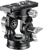 Leofoto - VH-30R Tripod Head with Double Panorama Plate and Handle - Ideal for Bird Watching with Spotting Scope and Photographing - VH-30R