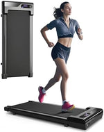 Walking Pad Treadmill for Home - Under Desk Treadmills Office Mini Portable Electric Running Machine with Adjustable Speed Remote & LED Display Slim Compact Max up 264 lbs Capacity