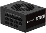 CORSAIR SF1000 (2024) Fully Modular Low Noise 80 PLUS Platinum ATX Power Supply – ATX 3.1 Compliant – PCIe 5.1 Ready – SFX-to-ATX Bracket Included – Black