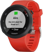 Garmin Forerunner 45 GPS Running Watch with Garmin Coach Training Plan Support - Lava Red, Large