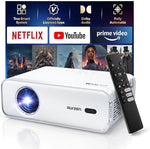 [NetfIix Officially & DoIby Audio] Aurzen Eazze D1 4K Supported Smart Projector with Auto Focus & Auto Keystone, 50% Zoom, HDR 10, 60Hz Portable Projector for iOS/Android/USB/TV Stick,White