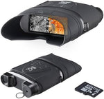 Night Vision Goggles - Nightfox Corsac 2, Records Video & Audio, USB-Rechargeable, 1080p HD, 32GB Memory, >200m Range, Dual Lens Viewing Screen, NVG Digital Infrared Binoculars