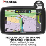 TomTom Truck Sat Nav GO Professional 620 with European Maps and Traffic Services (via Smartphone) Updates via WI-FI, Designed for Truck, Coach, Bus and Large Vehicles