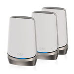 NETGEAR Orbi 870 Series Tri-band WiFi 7 Mesh System (RBE873) - Router + 2 Satellite Extenders, Security Features, Up to 21 Gbps, Covers up to 7,500 sq. ft., 150 Devices, 10 Gig Internet Port, BE21000
