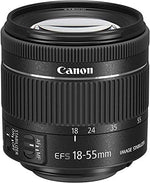 Canon EF-S 18-55 mm f/4-5.6 IS STM Lens for Camera - Black