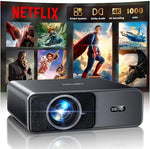 【Built-in APPs & DoIby Audio】Projector 4K, 1000ANSI Portable Smart Projectors Compatible with Netflix, Auto Focus/Keystone, TOPTRO FHD 1080P Bluetooth WiFi Bedroom Projector for Home Cinema, HDMI ARC