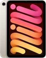 Apple iPad mini (A17 Pro): Apple Intelligence, 8.3-inch Liquid Retina Display, 128GB, Wi-Fi 6E + 5G Cellular, 12MP Front/12MP Back Camera, Touch ID, All-Day Battery Life — Starlight