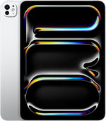 Apple iPad Pro 11-inch (M4): Ultra Retina XDR display, 512GB, Landscape 12MP Front Camera/12MP Back Camera, LiDAR scanner, Wi-Fi 6E, Face ID, All-Day Battery Life, Standard glass - Silver