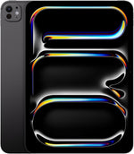 Apple iPad Pro 11-inch (M4): Ultra Retina XDR display, 256GB, Landscape 12MP Front Camera/12MP Back Camera, LiDAR scanner, Wi-Fi 6E, Face ID, All-Day Battery Life, Standard glass - Space Black