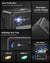 جهاز عرض ذكي بدقة 4K مع اعتماد Netflix، صوت Dolby، تركيز تلقائي ToF، جهاز عرض نهاري 1900 ANSI 4K HDR، مع Google TV، NFC، WiFi6، Bluetooth 5.4، HDMI ARC، للسينما المنزلية/الألعاب التلفزيونية الخارجية 