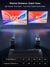 جهاز عرض ذكي بدقة 4K مع اعتماد Netflix، صوت Dolby، تركيز تلقائي ToF، جهاز عرض نهاري 1900 ANSI 4K HDR، مع Google TV، NFC، WiFi6، Bluetooth 5.4، HDMI ARC، للسينما المنزلية/الألعاب التلفزيونية الخارجية 