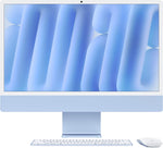 Apple IMAC All-In-One Computer مع شريحة M4 مع وحدة المعالجة المركزية ذات 10 نواة ووحدة GPU 10 نواة: تم تصميمها لذكاء Apple ، شاشة شبكية العين مقاس 24 بوصة ، ذاكرة موحدة 16 جيجابايت ، تخزين SSD 256 جيجابايت ؛ أزرق