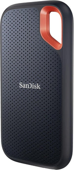 SanDisk Extreme Portable SSD 8TB (up to 1050 MB/s read, 1,000MB/s write, NVMe SSD, USB-C, External Solid State Drive, IP65 rated for dust and water resistance, Carabiner loop) Black