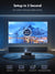 جهاز عرض ذكي بدقة 4K مع اعتماد Netflix، صوت Dolby، تركيز تلقائي ToF، جهاز عرض نهاري 1900 ANSI 4K HDR، مع Google TV، NFC، WiFi6، Bluetooth 5.4، HDMI ARC، للسينما المنزلية/الألعاب التلفزيونية الخارجية 