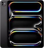 Apple iPad Pro 13-inch (M4): Ultra Retina XDR display, 256GB, Landscape 12MP Front Camera/12MP Back Camera, LiDAR scanner, Wi-Fi 6E, Face ID, All-Day Battery Life, Standard glass - Space Black