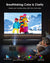 جهاز عرض ذكي بدقة 4K مع اعتماد Netflix، صوت Dolby، تركيز تلقائي ToF، جهاز عرض نهاري 1900 ANSI 4K HDR، مع Google TV، NFC، WiFi6، Bluetooth 5.4، HDMI ARC، للسينما المنزلية/الألعاب التلفزيونية الخارجية 