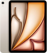 Apple iPad Air 11-inch (M2): Liquid Retina display, 128GB, Landscape 12MP Front Camera/12MP Back Camera, Wi-Fi 6E, Touch ID, All-Day Battery Life - Starlight