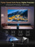 جهاز عرض ذكي بدقة 4K مع اعتماد Netflix، صوت Dolby، تركيز تلقائي ToF، جهاز عرض نهاري 1900 ANSI 4K HDR، مع Google TV، NFC، WiFi6، Bluetooth 5.4، HDMI ARC، للسينما المنزلية/الألعاب التلفزيونية الخارجية 