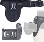 SPIDER HOLSTER – SpiderPro Mirrorless Single Camera System v2 for Carrying ONE Professional Camera and Heavy Gear Featuring Belt with Built-In Self-Locking Camera Holster for Quick-Draw Camera Access