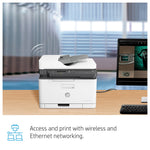 HP LaserJet 179fnw Colour Printer — Black / wireless Bluetooth (Used – Very Good, Open Box)