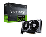 بطاقة رسومات MSI GeForce RTX 5060 8G VENTUS — كرت شاشة RTX 5060 • نقل بيانات حتى 28 جيجابت/ث • ذاكرة 8 جيجابايت GDDR7
