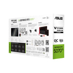 بطاقة رسومات ASUS RTX5070TI-O16G-BTF-WHITE — أبيض • كرت شاشة RTX 5070 Ti • ذاكرة 16 جيجابايت GDDR7 (مستعمل – بحالة ممتازة، عبوة مفتوحة)