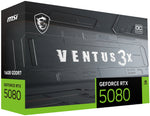 MSI GeForce RTX 5080 16G VENTUS Graphics Card — GeForce RTX 5080 graphics / 30Gbps transfer / 16GB GDDR7 memory