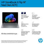 HP OmniBook X Flip 14 Touchscreen Laptop — 512GB storage / Silver / Intel Core Ultra 5 processor / 16GB RAM