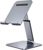 حامل UGREEN iPad اللوحي والهاتف المحمول وحامل مكتب قابل للتعديل والتمديد والطي متوافق مع iPad Pro 12.9 11/Air/Mini وiPhone 15 Pro Max وGalaxy Tab A8 S9 S23 Ultra والشاشة المحمولة 