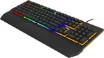 AOC GK200 Gaming Keyboard - PC-tastatur med engelsk layout, 25 anti-ghosting-taster, 25 N-taster og 1,8 m kabel 