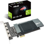 ASUS GeForce GT 710 2GB GDRR5 med 4 x HDMI-porter og ett enkelt spor for stillegående multi-monitor produktivitet 