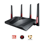 ASUS RT-AC88U AI MESH Wi-Fi AC3100 Gaming Dual-band-ruter med AiProtection drevet av Trend Micro 