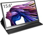 Aztine 15.6 inch Portable Gaming Monitor 1920×1080 Full HD IPS Screen Display with USB Type-C & HDMI