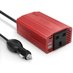 BESTEK 300W Power Inverter DC 12V to 230V AC Converter with AC Outlet and 4.8A Dual USB Car Charger