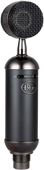 Blue Microphones Blackout Spark SL XLR kondensatormikrofon med tilpasset sjokkmontering, kardioid polarmønster - svart 