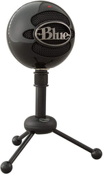 Blue Snowball USB-mikrofon, klassisk studiokvalitetsmikrofon for opptak, podcasting, kringkasting, voiceovers - svart 